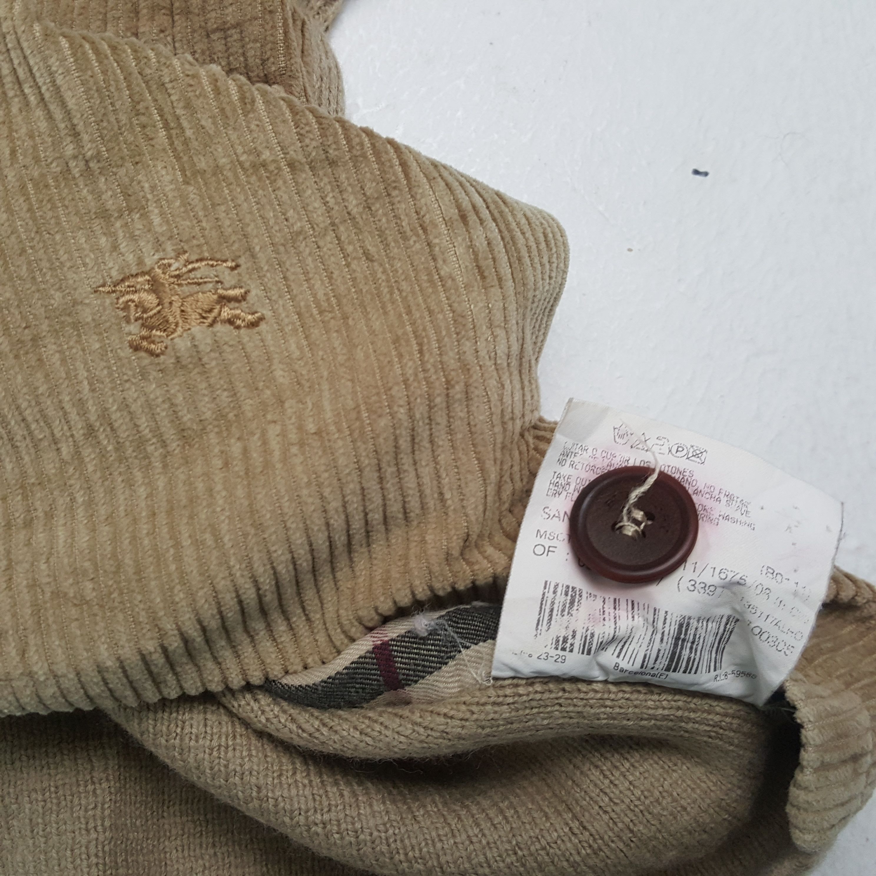 Burberry × Vintage BURBERRY LONDON Winter Style Custom Art Velvet Jacket Size US XL / EU 56 / 4 - 8 Thumbnail