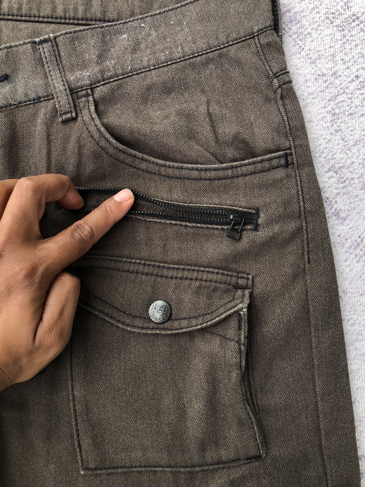Lee × Seditionaries Vintage Grey Cargo LEE Rider 8 Pocket Size US 34 / EU 50 - 9 Thumbnail
