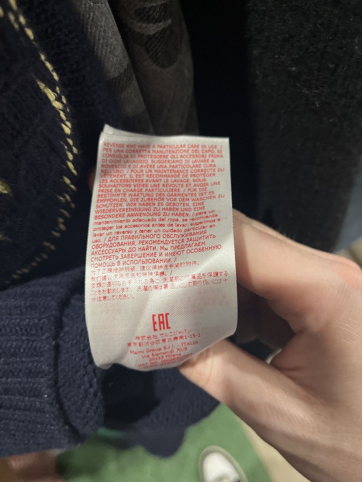 Marni ‘MARNI on ME’ NWT MARNI Reversible Knit Navy Blue Sweater Size US M / EU 48-50 / 2 - 9 Thumbnail