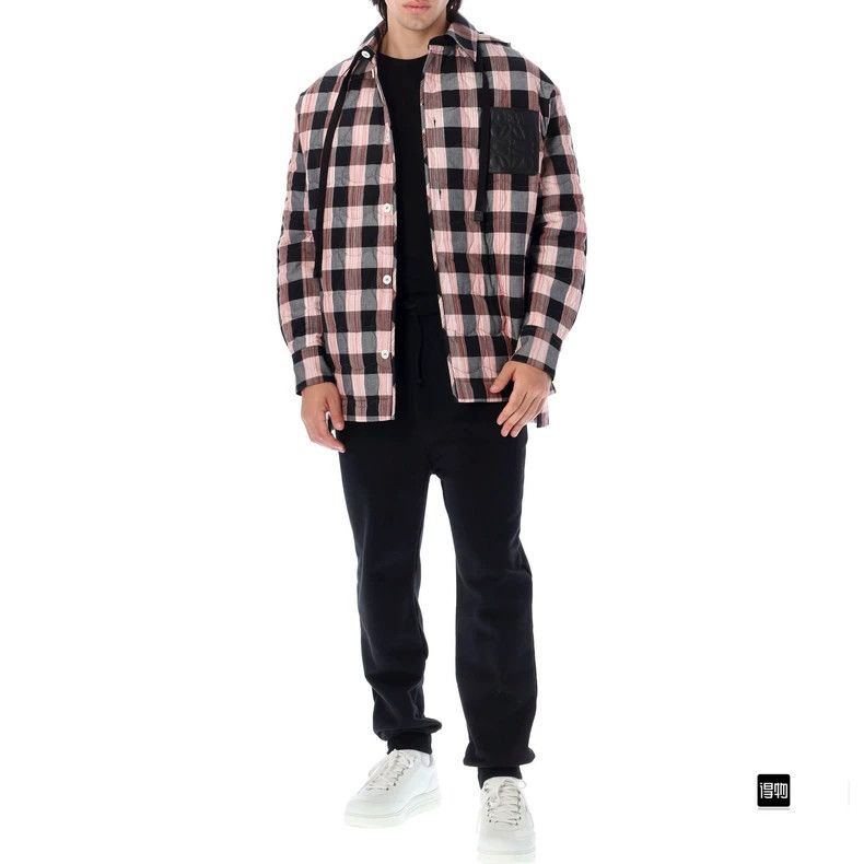 Loewe loewe Hooded cotton jacket with plaid shirt lining 2506-Nex Size US M / EU 48-50 / 2 - 5 Thumbnail