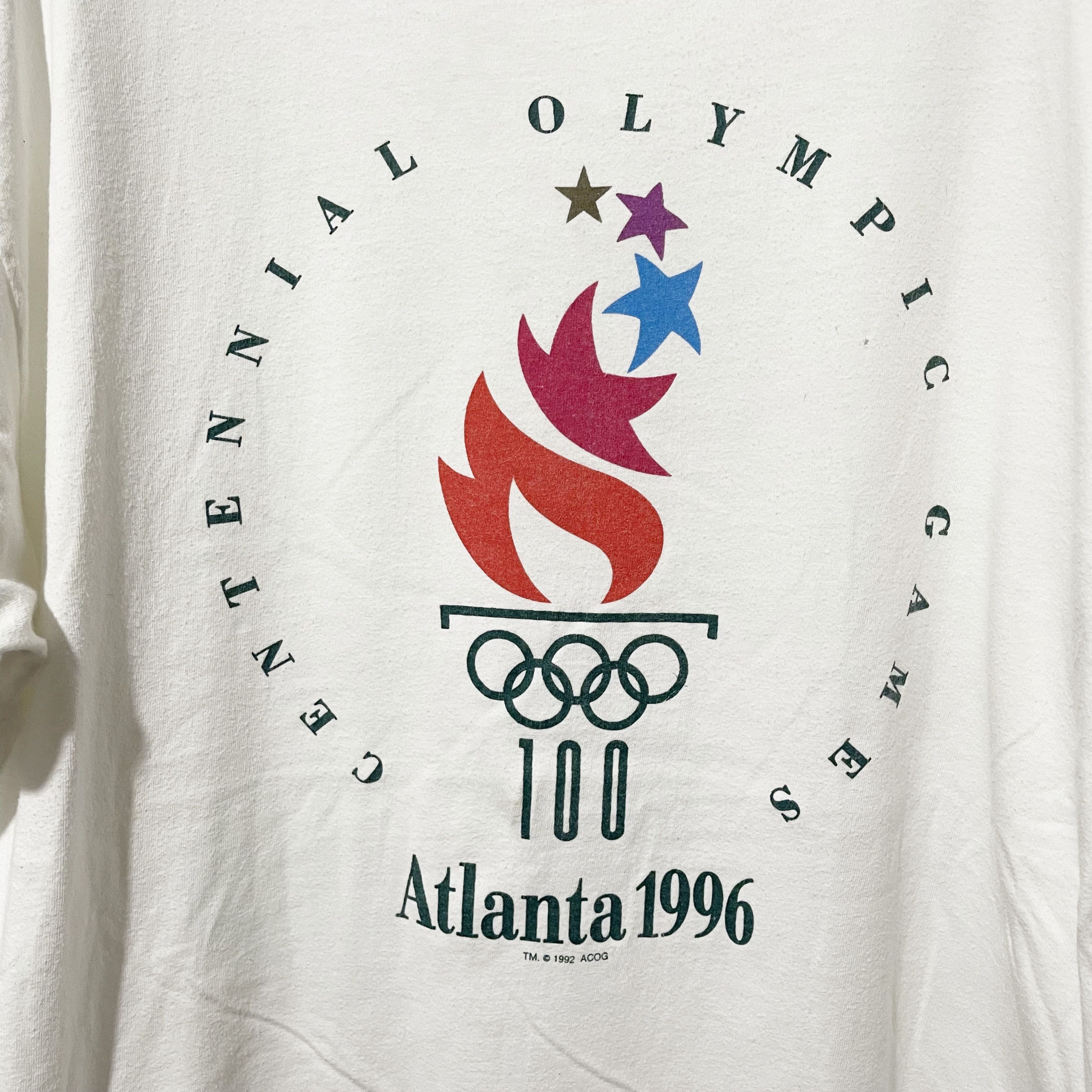 Vintage Vintage 1996 Atlanta Olympics T-Shirt Size US XL / EU 56 / 4 - 2 Thumbnail