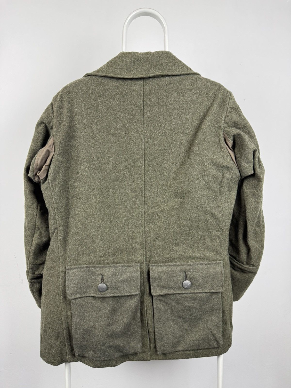 Vintage WWII Era Swedish Army Wool Jacket M39/M58 Three Crowns C48 Size US L / EU 52-54 / 3 - 6 Thumbnail