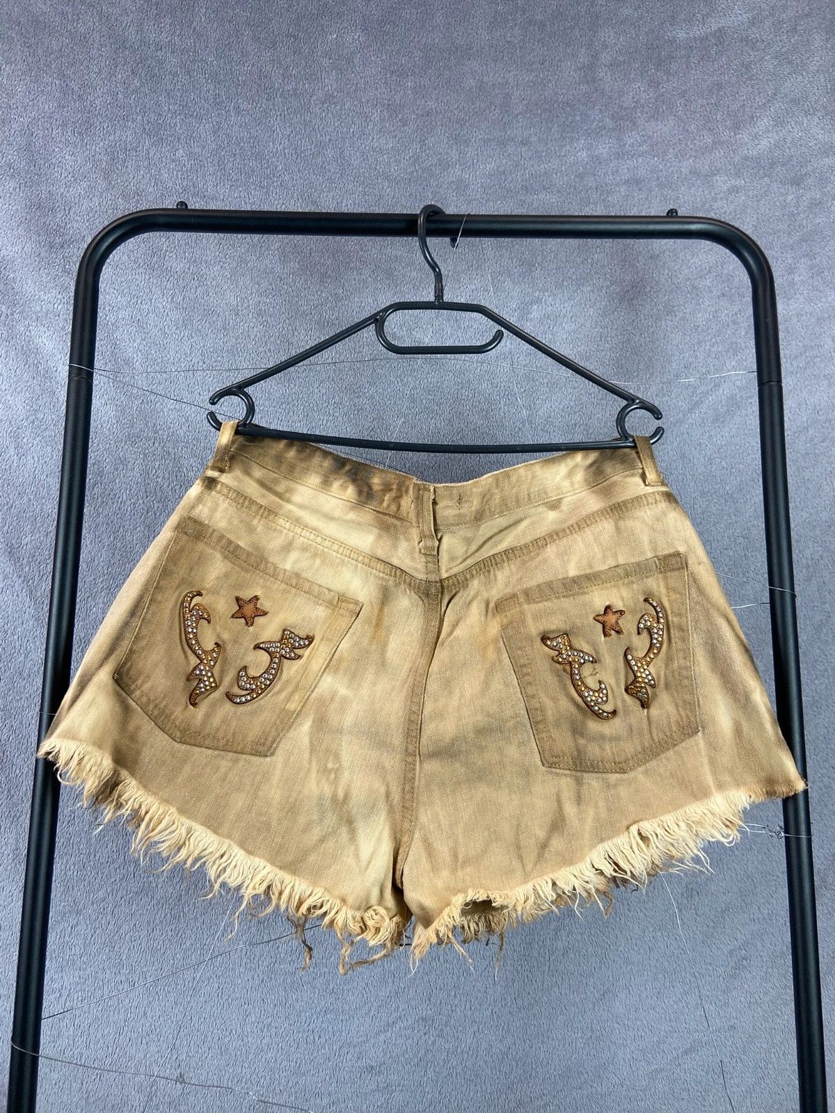 Vintage Vintage Cowboy Denim Shorts Blue Y2K XL Size 30" / US 8 / IT 44 - 1 Thumbnail