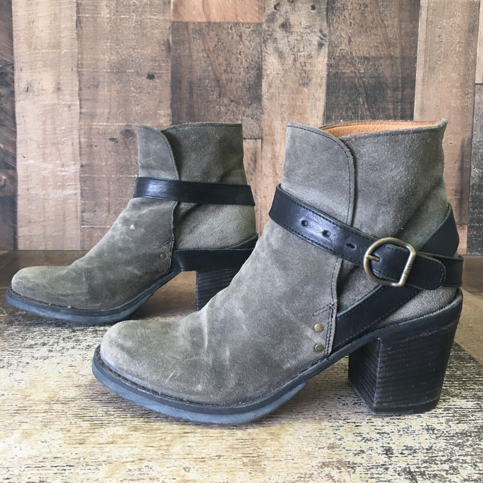 Fiorentini + Baker Fiorentini Baker Gray Ankle Suede Boots Womens EUR 36 US 6 Size US 6 / IT 36 - 11 Thumbnail