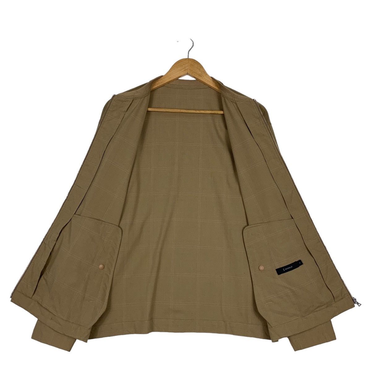 Japanese Brand 6 RAGEBLUE Checked Brown Bomber Jacket #1159-C53 Size US S / EU 44-46 / 1 - 11 Thumbnail