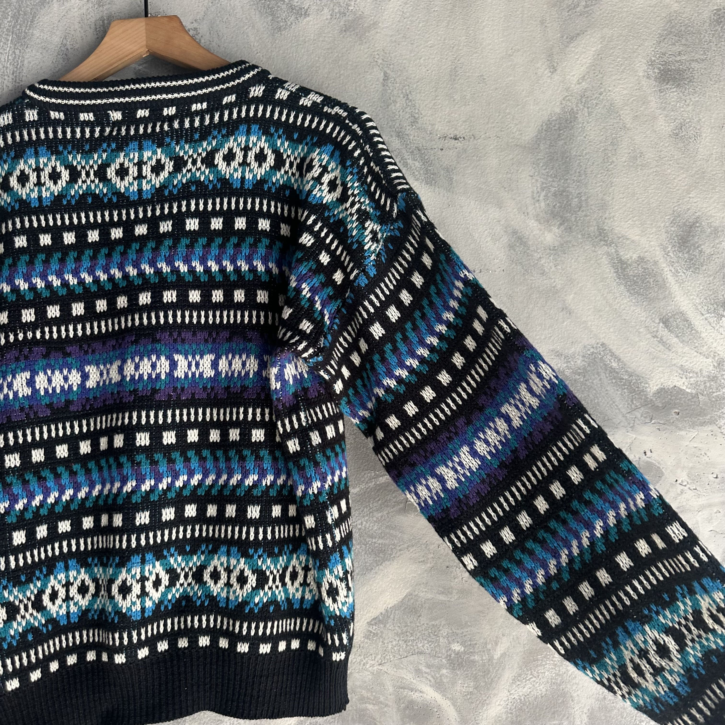 Other Vintage Trend Basics Knit Sweater Men's M Patterned Size US M / EU 48-50 / 2 - 6 Thumbnail
