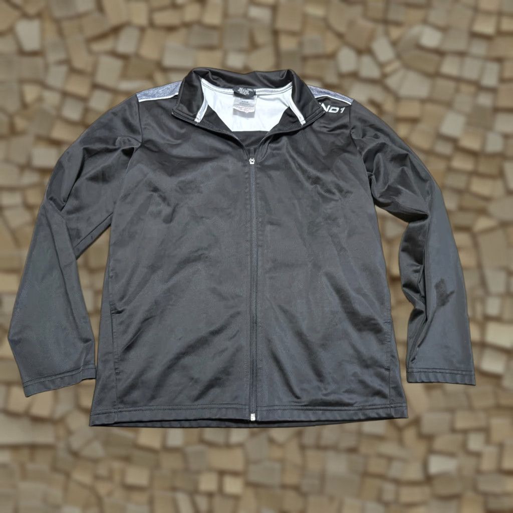 Vintage AND1 Sweatshirt Mens Size Medium Black Grey Long Sleeve Full Zip Size US M / EU 48-50 / 2 - 1 Thumbnail