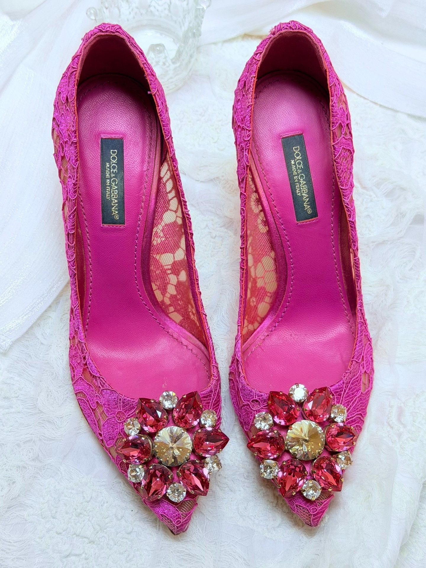 Dolce & Gabbana Dolce & Gabbana Pink Lowtop Sneakers us_5 Women Size US 5 / IT 35 - 1 Thumbnail