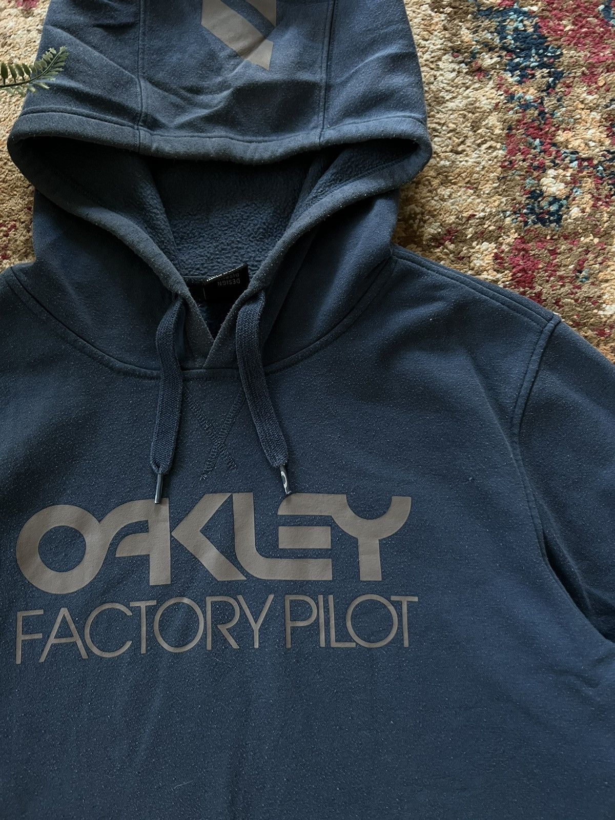 Oakley × Vintage 🤖 90’s OAKLEY RETRO FACTORY PILOT Y2K HOODIE Size US L / EU 52-54 / 3 - 2 Thumbnail