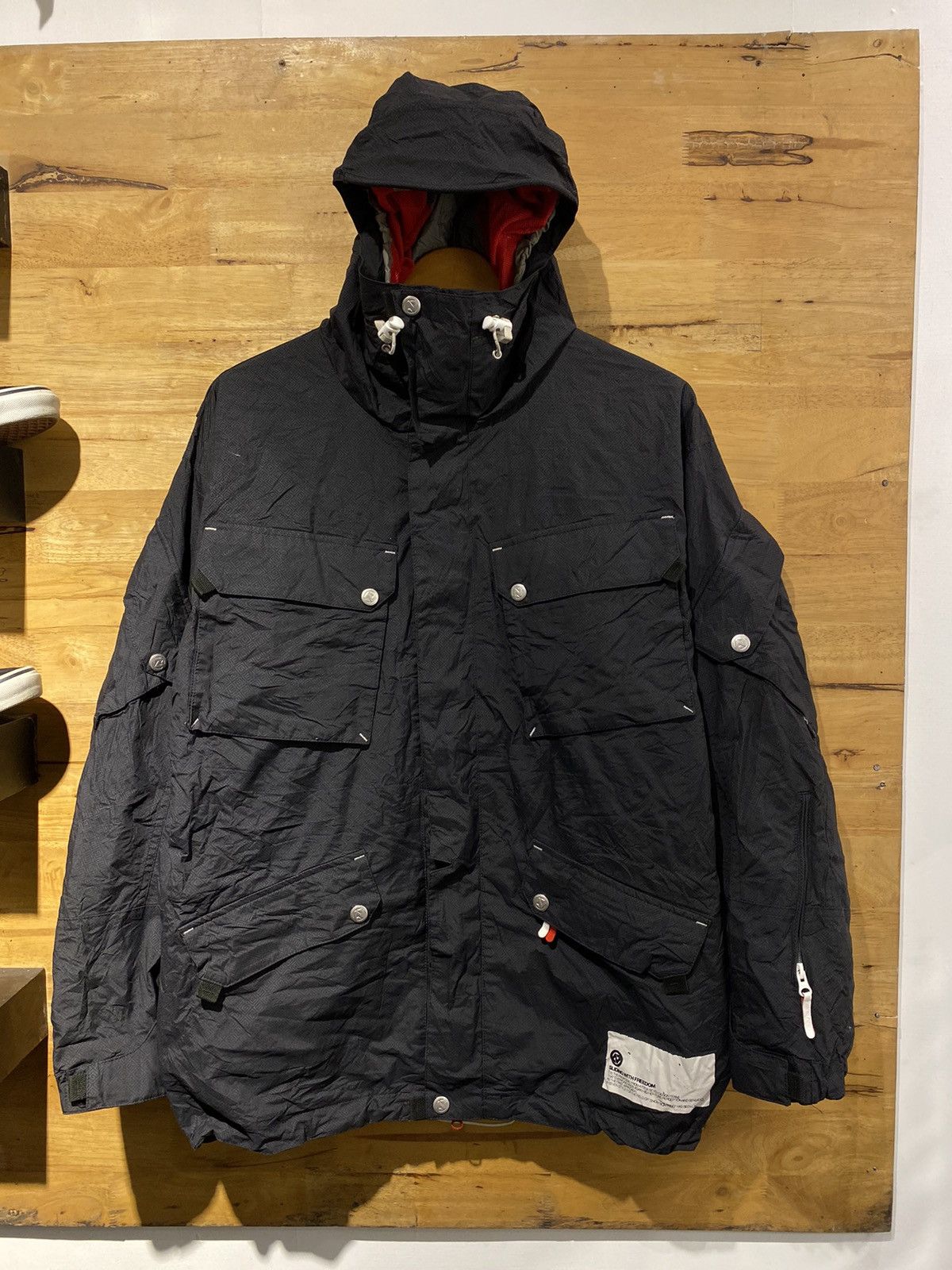 Analog × Burton × Japanese Brand A-SEVEN Tactical Multi Pocket Gorpcore Snowboard Jacket Size US L / EU 52-54 / 3 - 4 Thumbnail