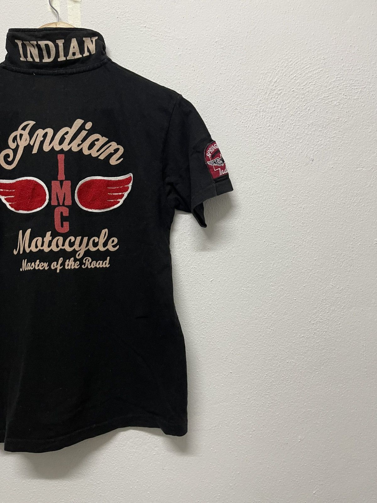 Indian Motorcycle × Vintage 2000s INDIAN MOTORCYCLE POLO SHIRT RARE DESIGN Size M / US 6-8 / IT 42-44 - 7 Thumbnail