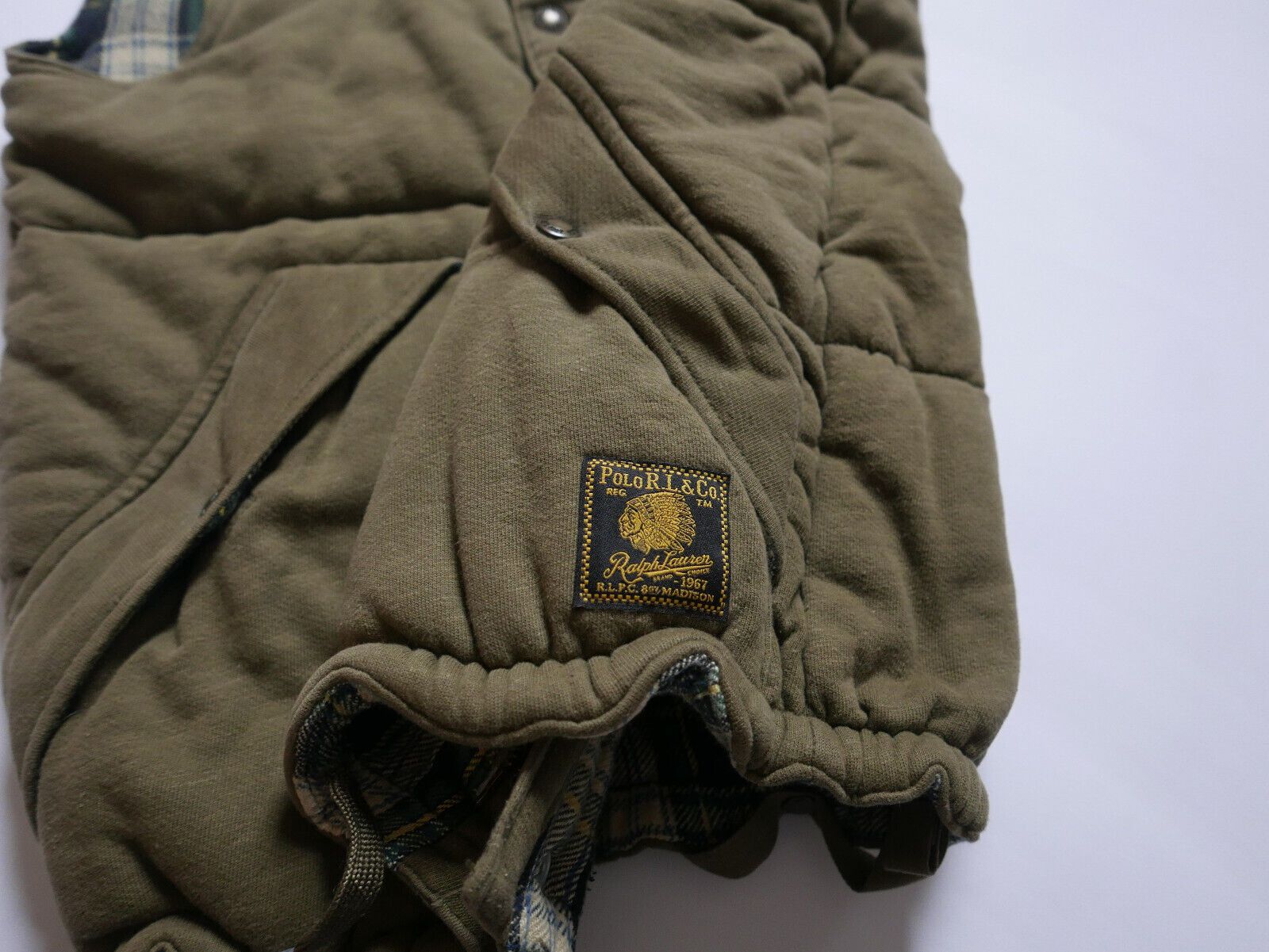 Polo Ralph Lauren Polo Ralph Lauren Vest Jacket Leather Khaki Indian Chief M Size US M / EU 48-50 / 2 - 5 Thumbnail