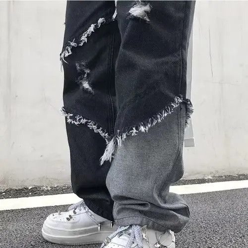 Jean Hayakawa x Moe Loose wide-leg vintage distressed jeans y2k Size US 32 / EU 48 - 6 Thumbnail