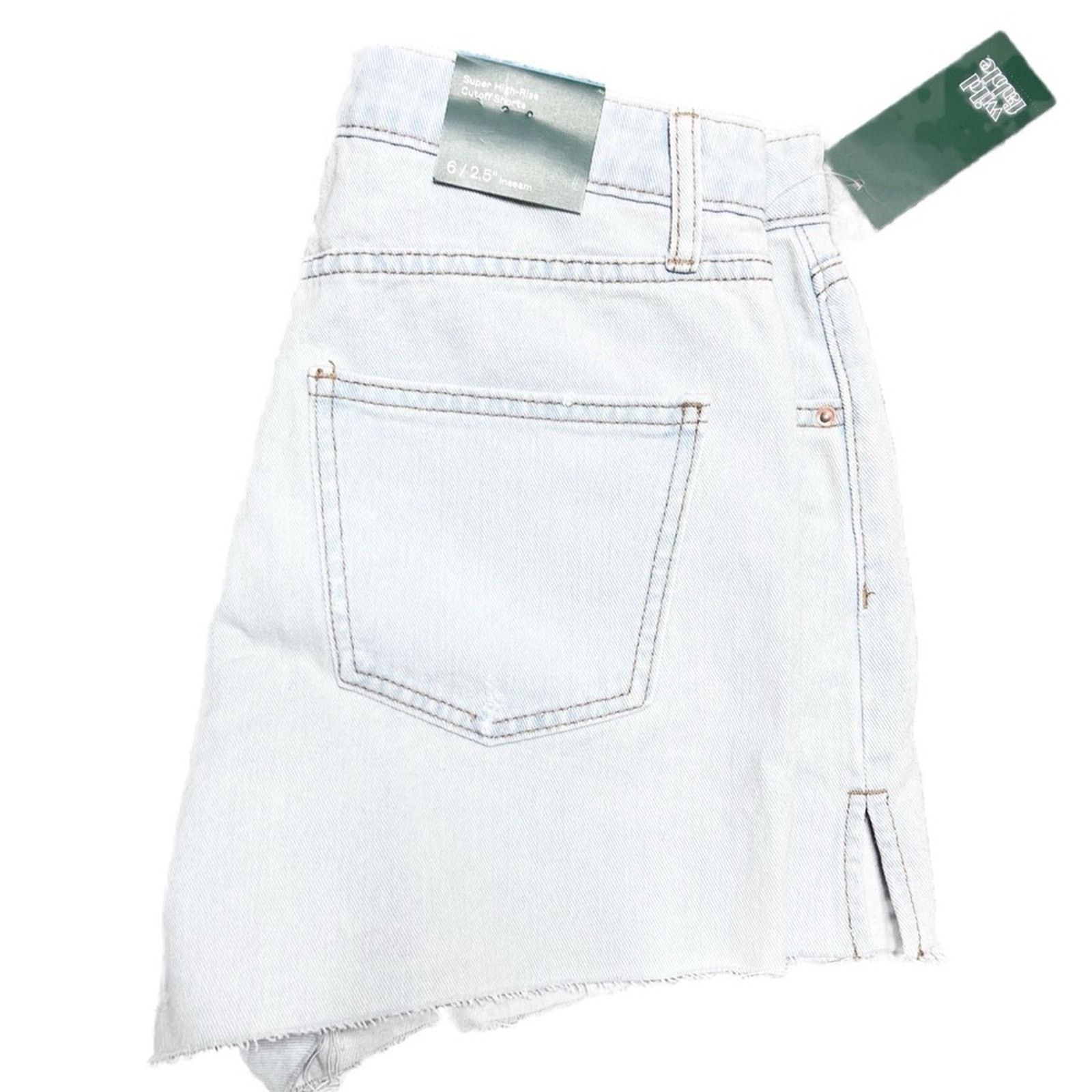 Target Basics New with Tags Wild Fable Women’s Super High Rise Jean Shorts Size 28" / US 6 / IT 42 - 9 Thumbnail