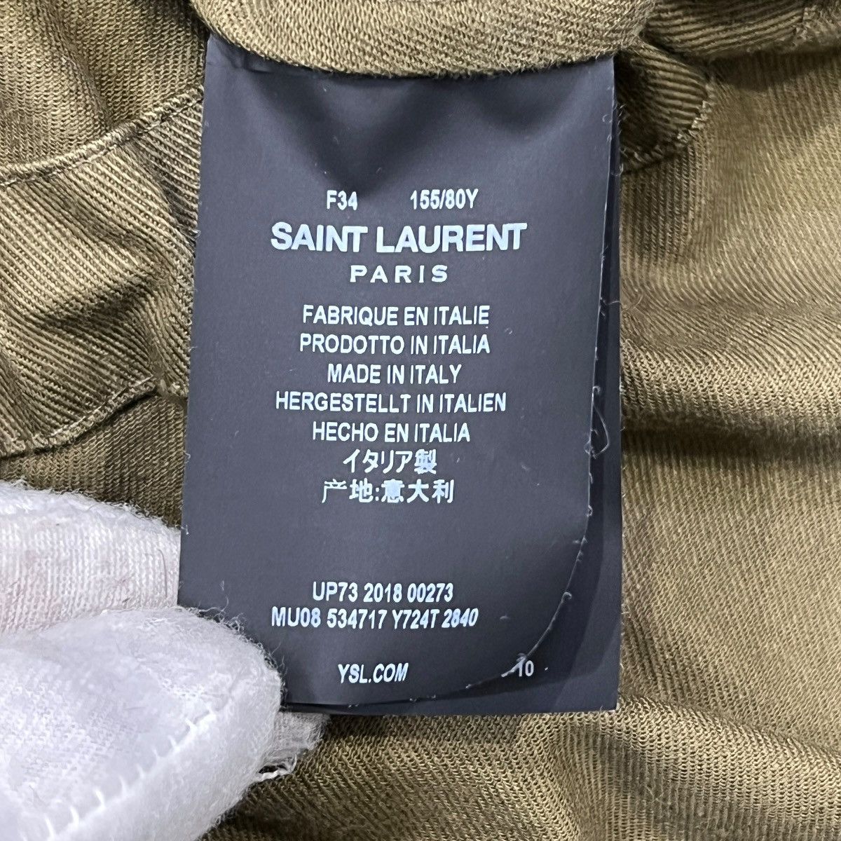 Saint Laurent Paris SAINT LAURENT PARIS 2018-19AW Raccoon Fur Military Mods Coat Size XS / US 0-2 / IT 36-38 - 4 Thumbnail