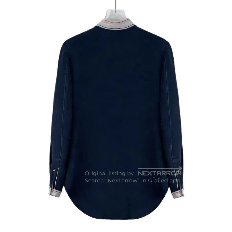 Thom Browne Thom Browne Navy Cotton Women's Shirt . Size S / US 4 / IT 40 - 1 Thumbnail