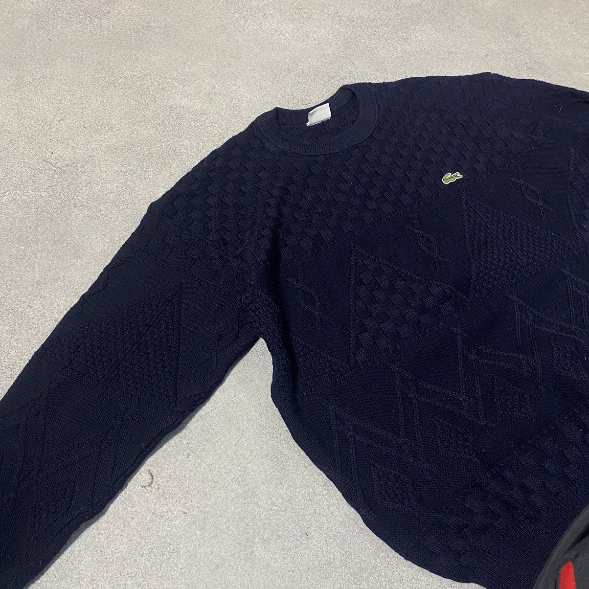 Lacoste Vintage Lacoste Sweater Wool Knit Baggy 90s Size US XXL / EU 58 / 5 - 4 Thumbnail