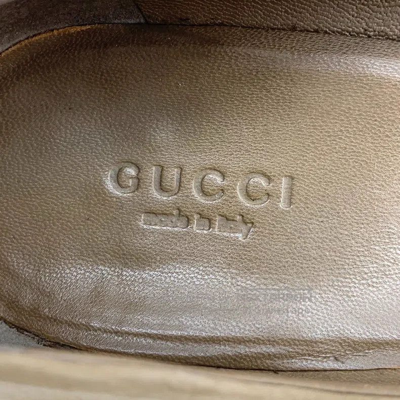 Gucci Gucci Dark brown logo round toe thick heel high heels Size US 6 / IT 36 - 8 Thumbnail