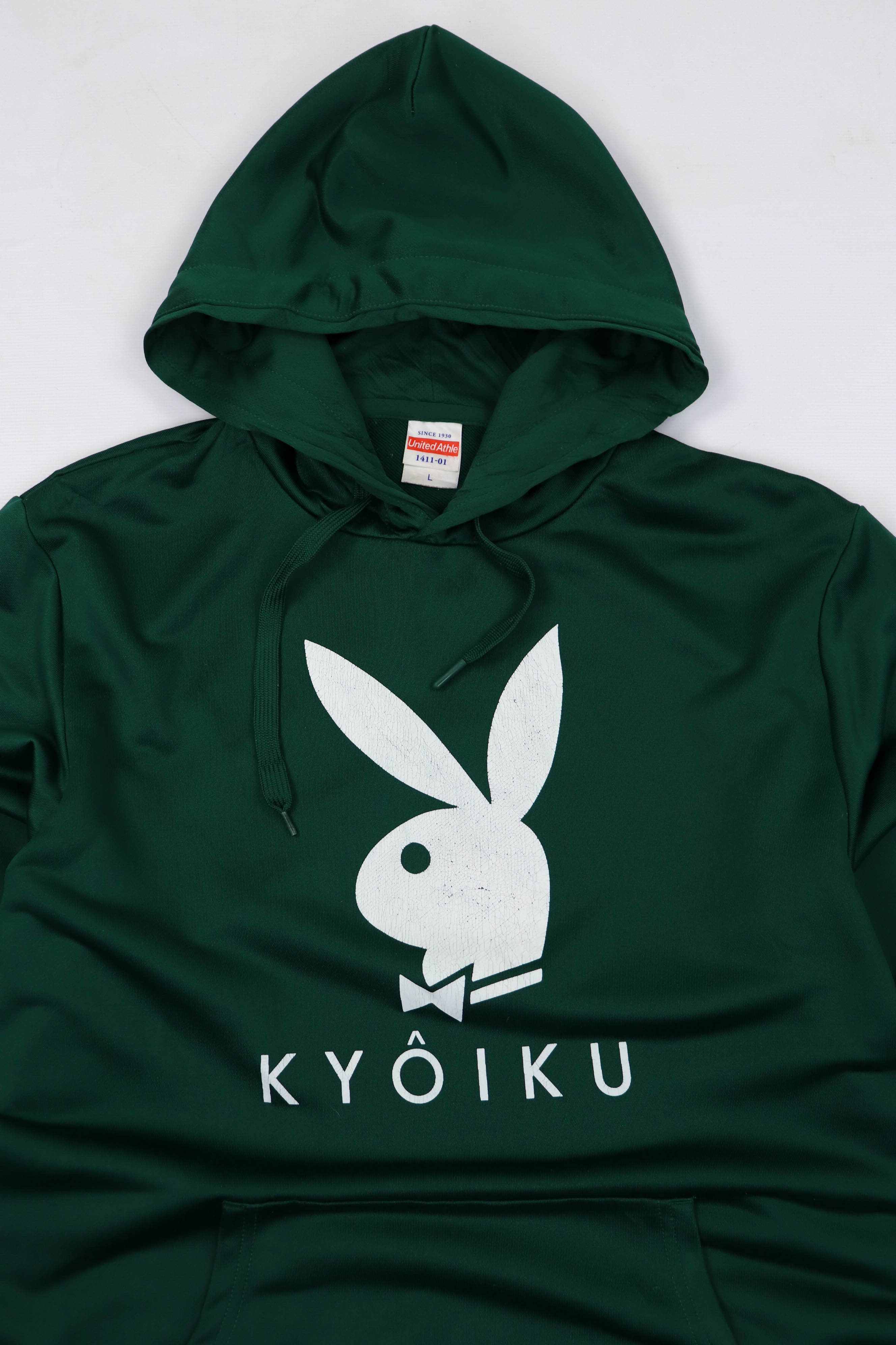 Vintage United Athle Vintage Kyôiku Playboy Logo Polyester Hoodie Size US L / EU 52-54 / 3 - 2 Thumbnail
