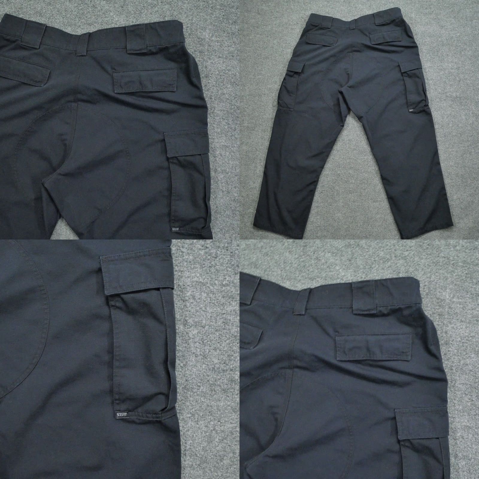Vintage VINTAGE 5.11 Tactical Pants Mens XL Short 37x28 Blue Navy Cargo Double Knee Ripstop 511 Men Pants Cargo Outdoor 90s Mens Size US 37 - 9 Thumbnail