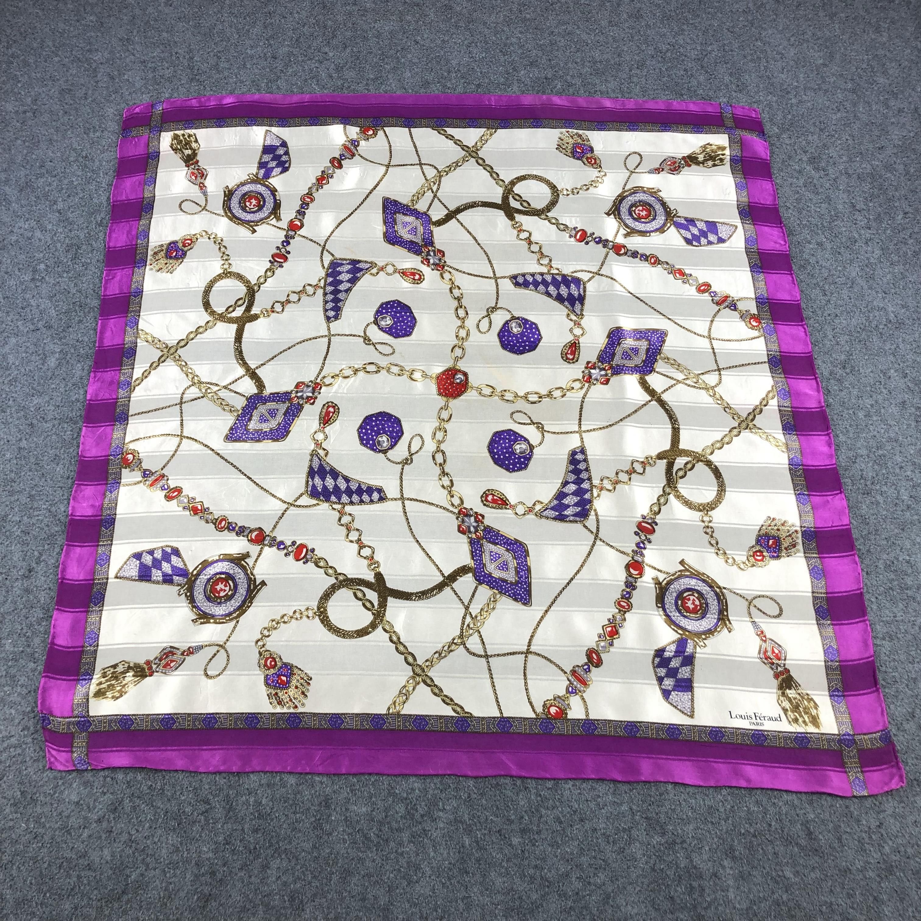 Louis Feraud Vintage Louis Feraud Luxury Jewelry Silk Scarf M385 Size ONE SIZE - 2 Thumbnail