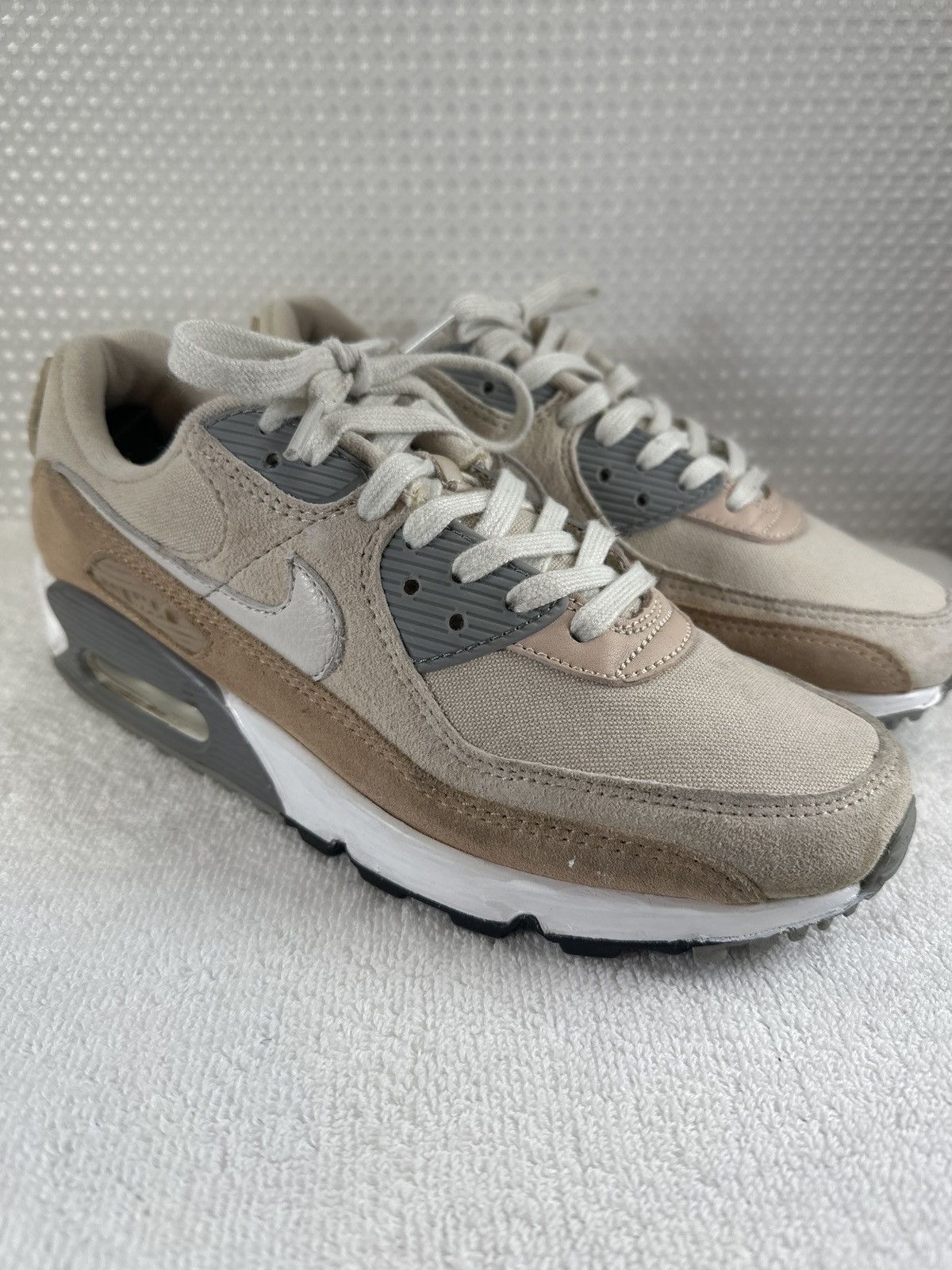 Nike NIKE AIR MAX 90 PREMIUM HEMP-SUMMIT WHITE-SANDDRIFT SHOES Size US 7.5 / EU 40-41 - 1 Thumbnail