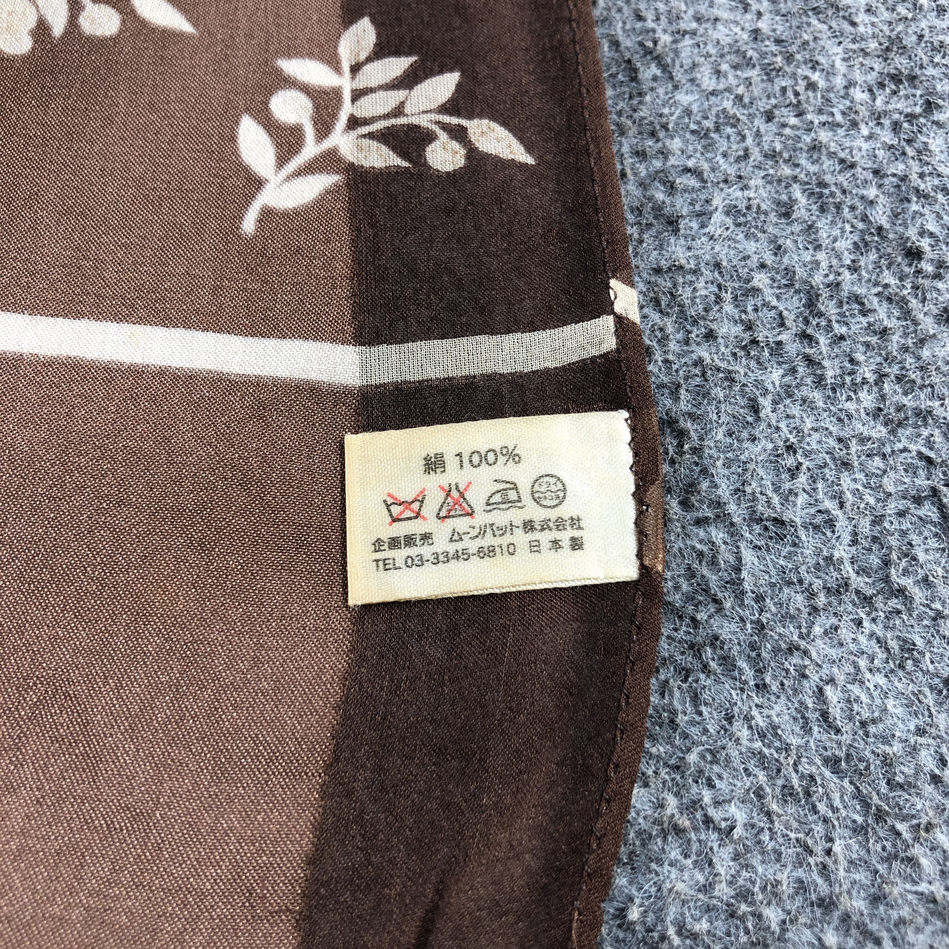 Hardy Amies Hardy Amies Floral Silk Stole Silk Scarf M1386 Size ONE SIZE - 5 Thumbnail