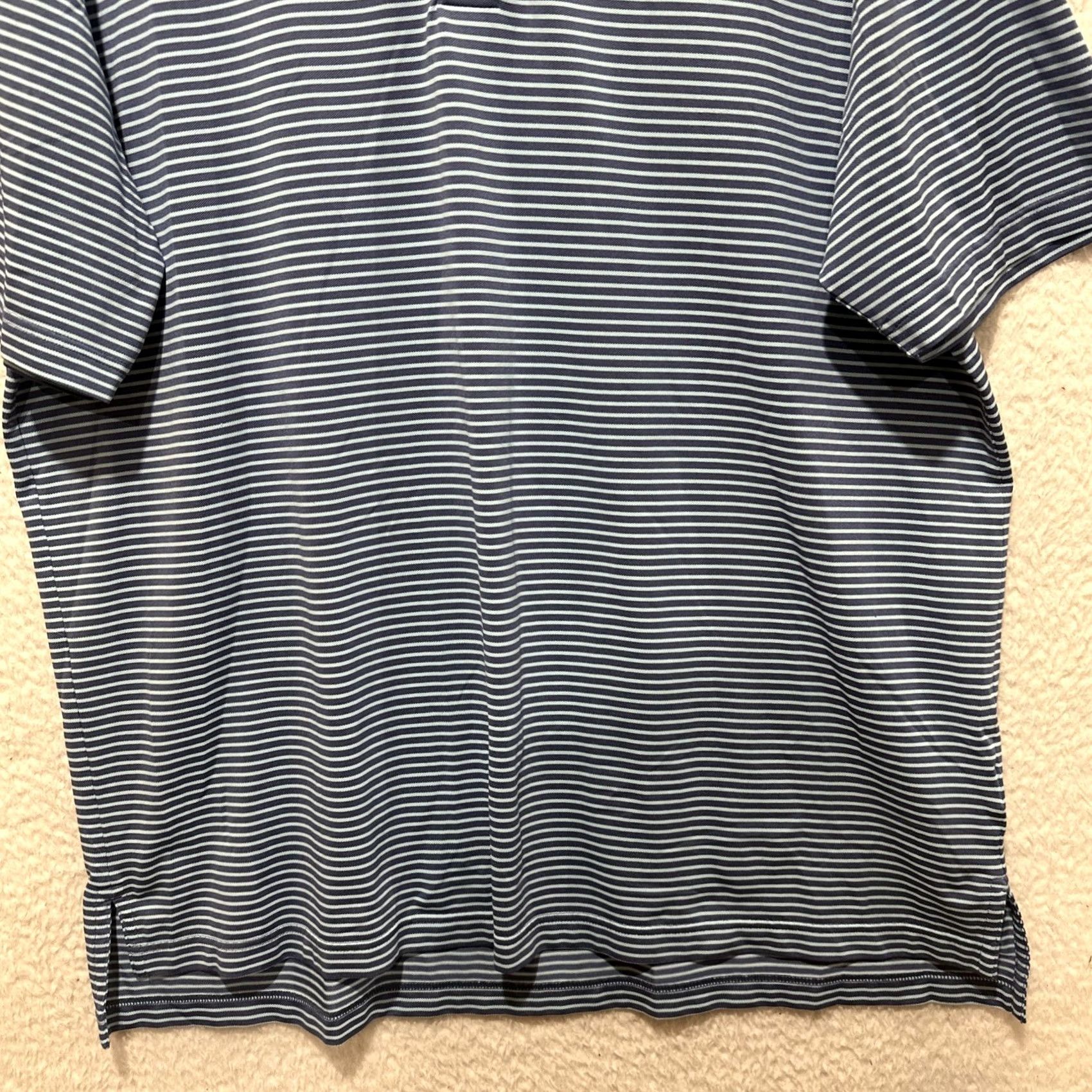 Peter Millar Peter Millar Summer Comfort Golf Polo Shirt Men's XL Embroidered IHG 1914 Blue Striped Polo Shirt Size US XL / EU 56 / 4 - 6 Thumbnail
