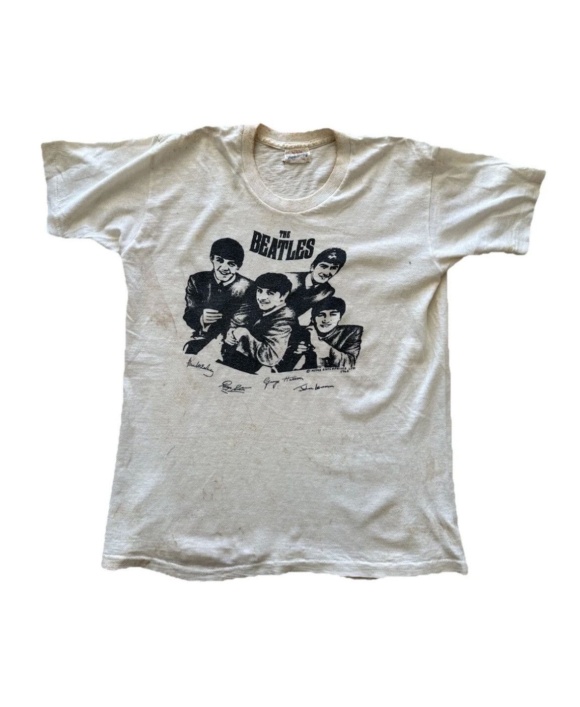 Band Tees × Vintage VTG 60s Beatles “I Want To Hold Your Hand” Band Tee Size S Size US S / EU 44-46 / 1 - 1 Thumbnail