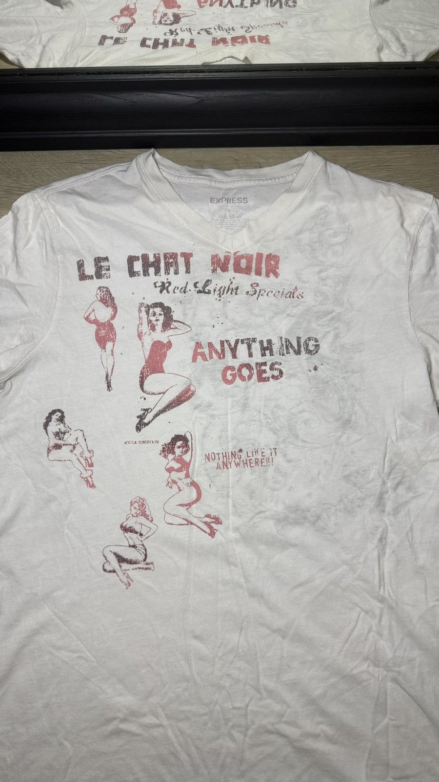 Affliction Y2K 2000s Express Brand “Le Chat Noir” Pin Up Girl Shirt Size US S / EU 44-46 / 1 - 2 Thumbnail