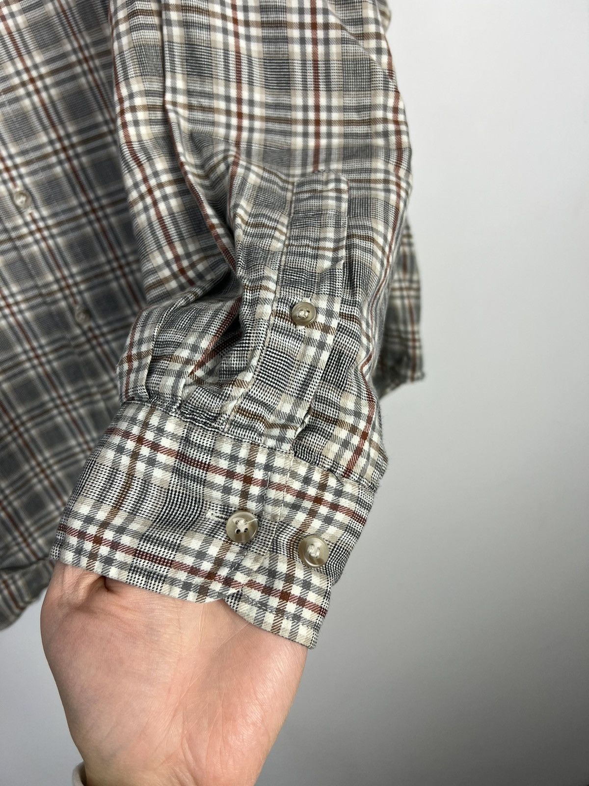 Pierre Balmain Pierre Balmain Vintage 90's Plaid Shirt with Spare Buttons Size US XL / EU 56 / 4 - 2 Thumbnail