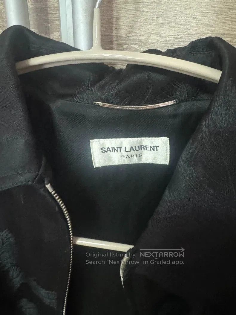 Saint Laurent Paris YSL Coconut Tree Print Leather Jacket. Size US M / EU 48-50 / 2 - 2 Thumbnail
