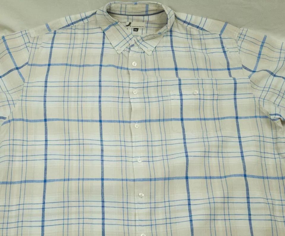 Other DRESSMANN SHIRT SHORT SLEEVE LINEN COTTON SIZE 3XL Size US XXL / EU 58 / 5 - 6 Thumbnail