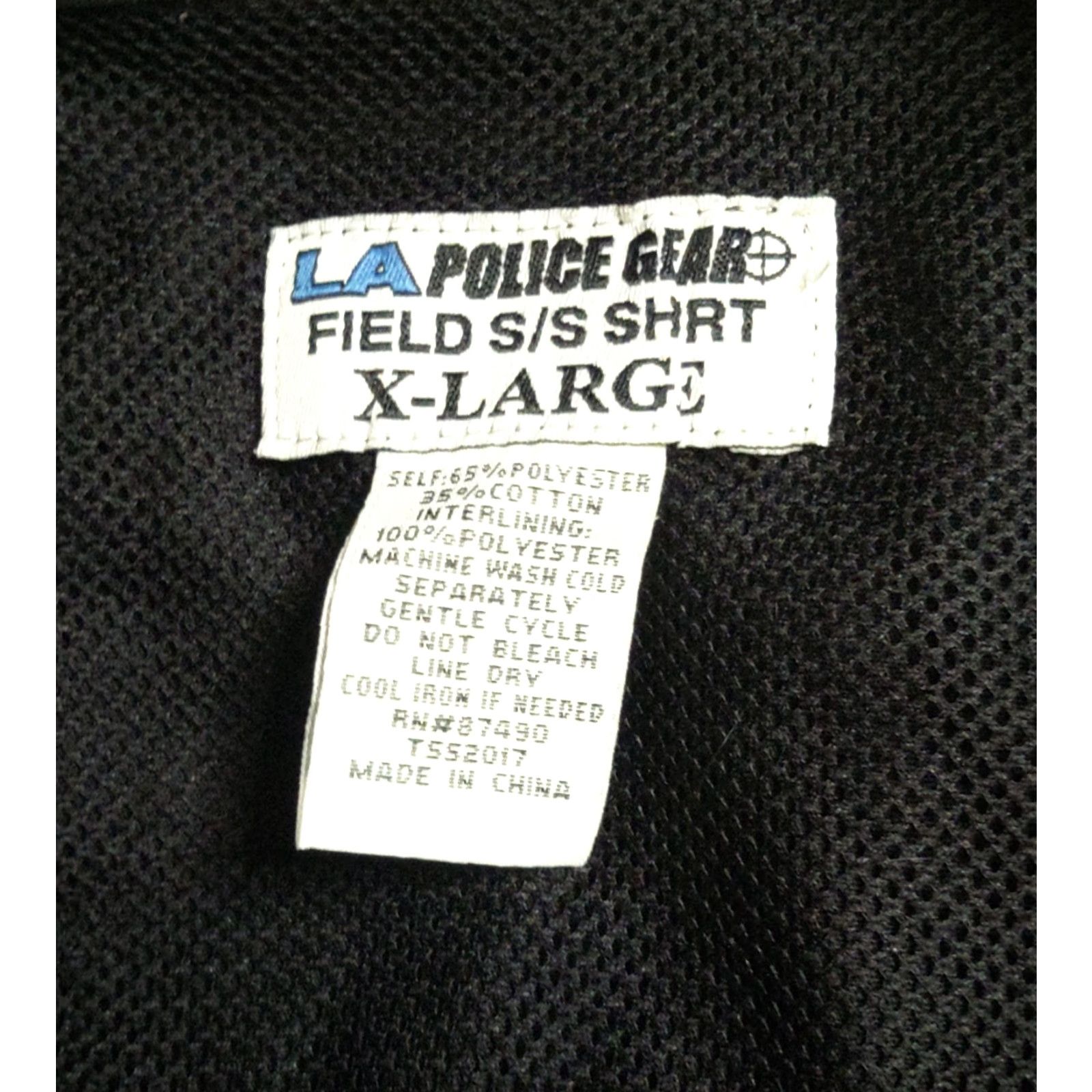 Vintage VINTAGE LA Police Gear Short Sleeve Button-Up Tactical Field Shirt Mens XL Black Size US XL / EU 56 / 4 - 5 Thumbnail