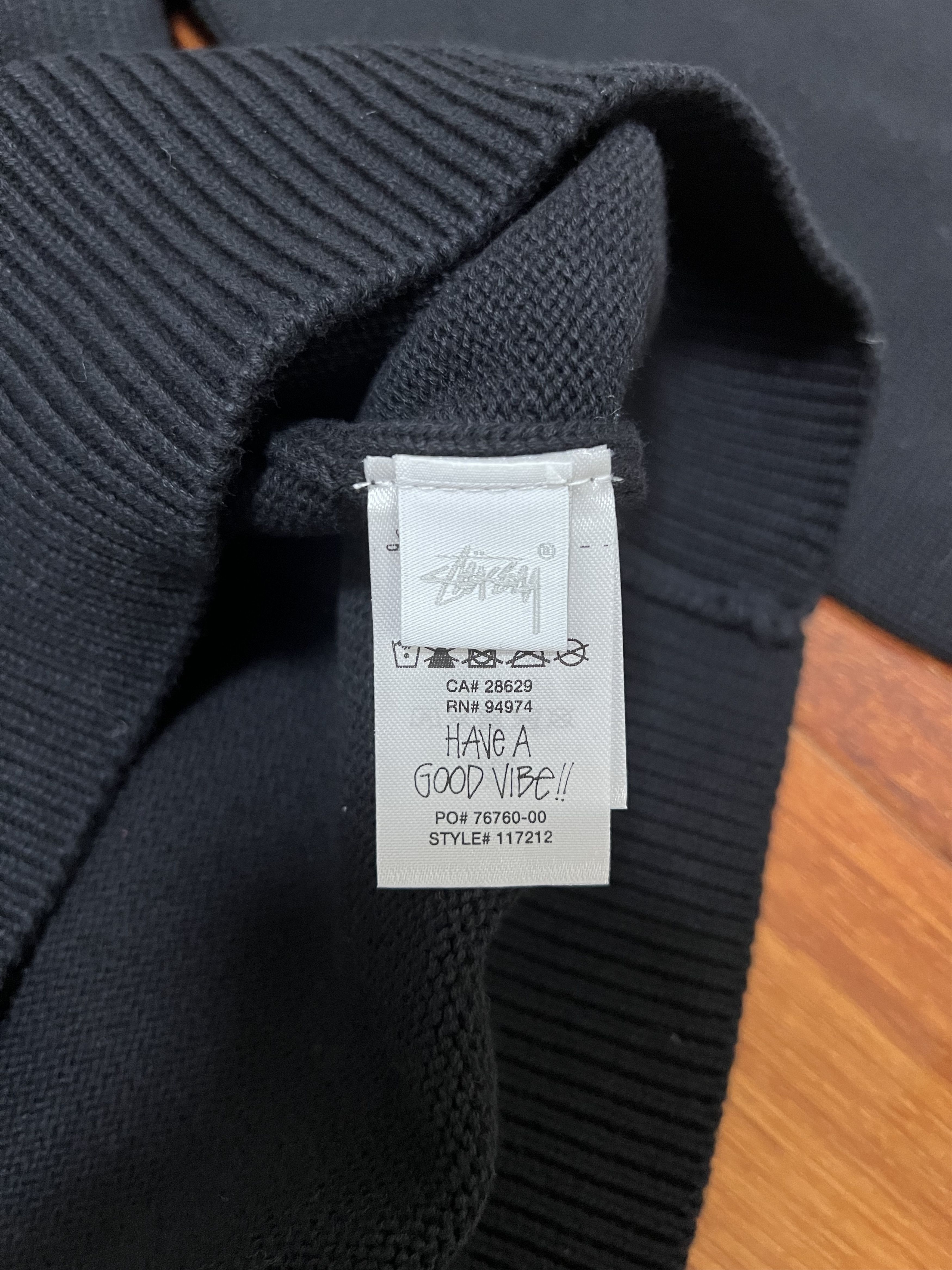 Stussy 💚 SS23 Stussy Black Authentic Workgear Sweater Large NEW Size US L / EU 52-54 / 3 - 7 Thumbnail