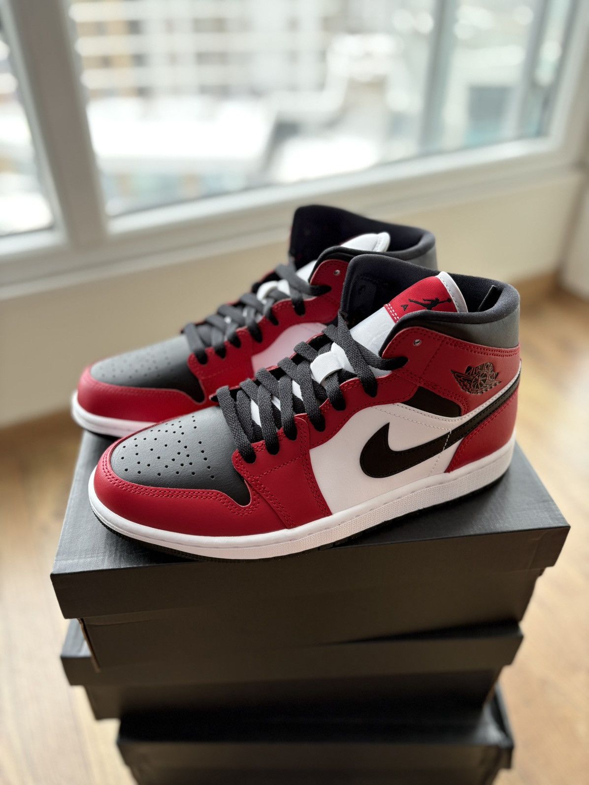 Nike Nike Air Mid 1 “Black / Gym Red” Size US 9.5 / EU 42-43 - 2 Thumbnail