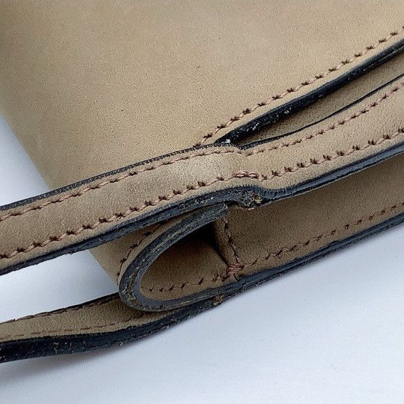 Pierre Balmain Vintage Pierre Balmain Nubuck Leather Handbag in Taupe Size ONE SIZE - 8 Thumbnail