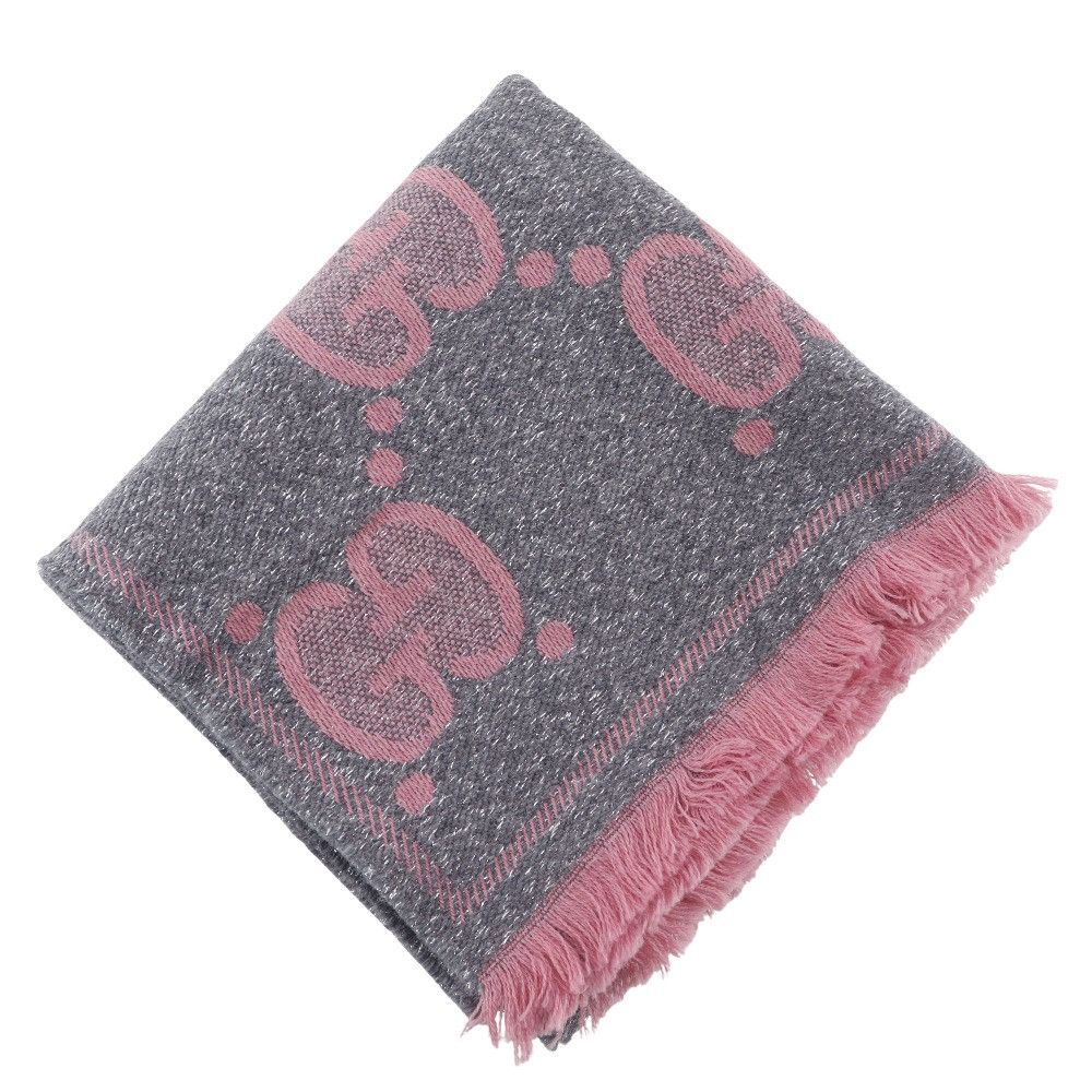 Gucci Gucci Gucci GG Jacquard Wool Nylon Scarf Others Scarf 598993 DUTY FREE for USA Size ONE SIZE - 1 Thumbnail