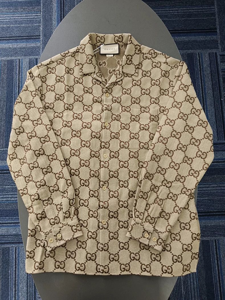 Gucci Gucci Classic GG full-print button jacket 2504-Nextarrow Size US L / EU 52-54 / 3 - 1 Thumbnail