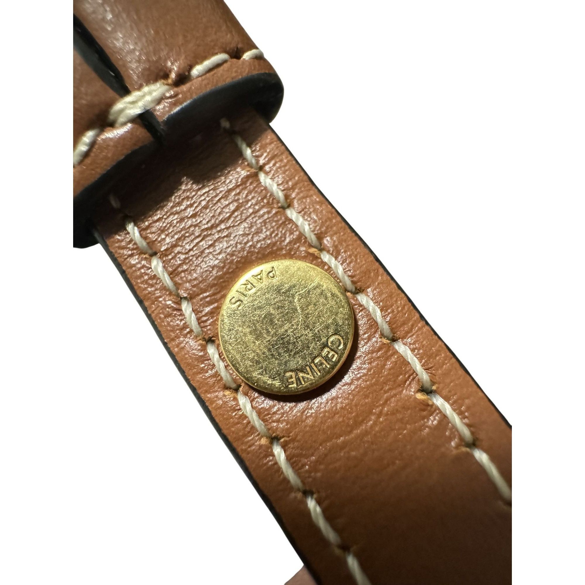 Celine Celine Womens Mini Vertical Cabas Bag With Triomphe Canvas & Size ONE SIZE - 3 Thumbnail