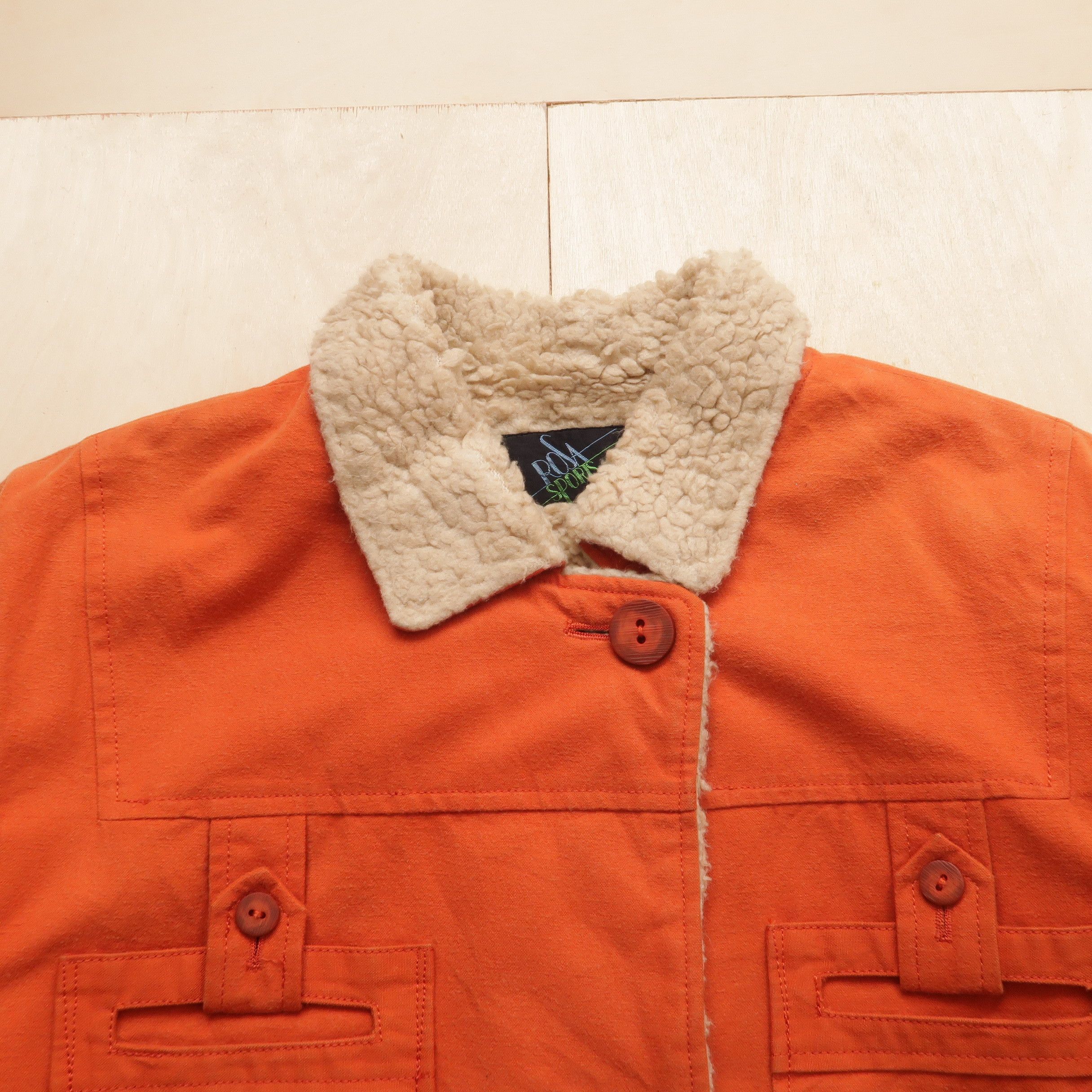 Japanese Brand 2000s Rosa Sports Issey Miyake Sherpa Suede Jacket Size US L / EU 52-54 / 3 - 3 Thumbnail