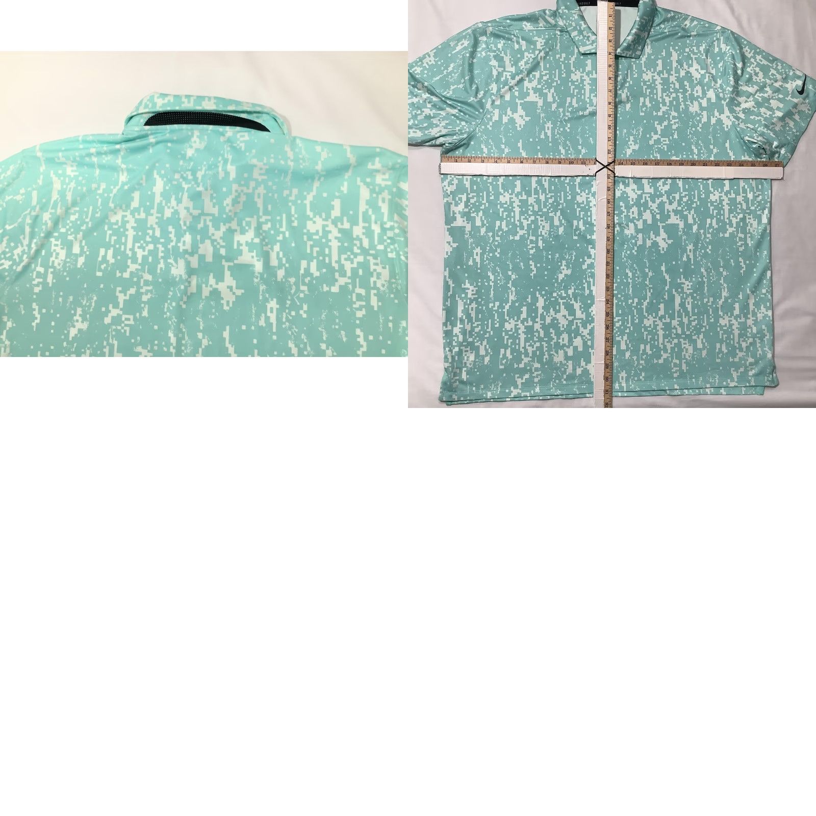 Nike Nike Dri-FIT Polo Shirt Mens 2XL Blue Digital Camo Golf Athletic Regular Fit Size US XXL / EU 58 / 5 - 8 Thumbnail