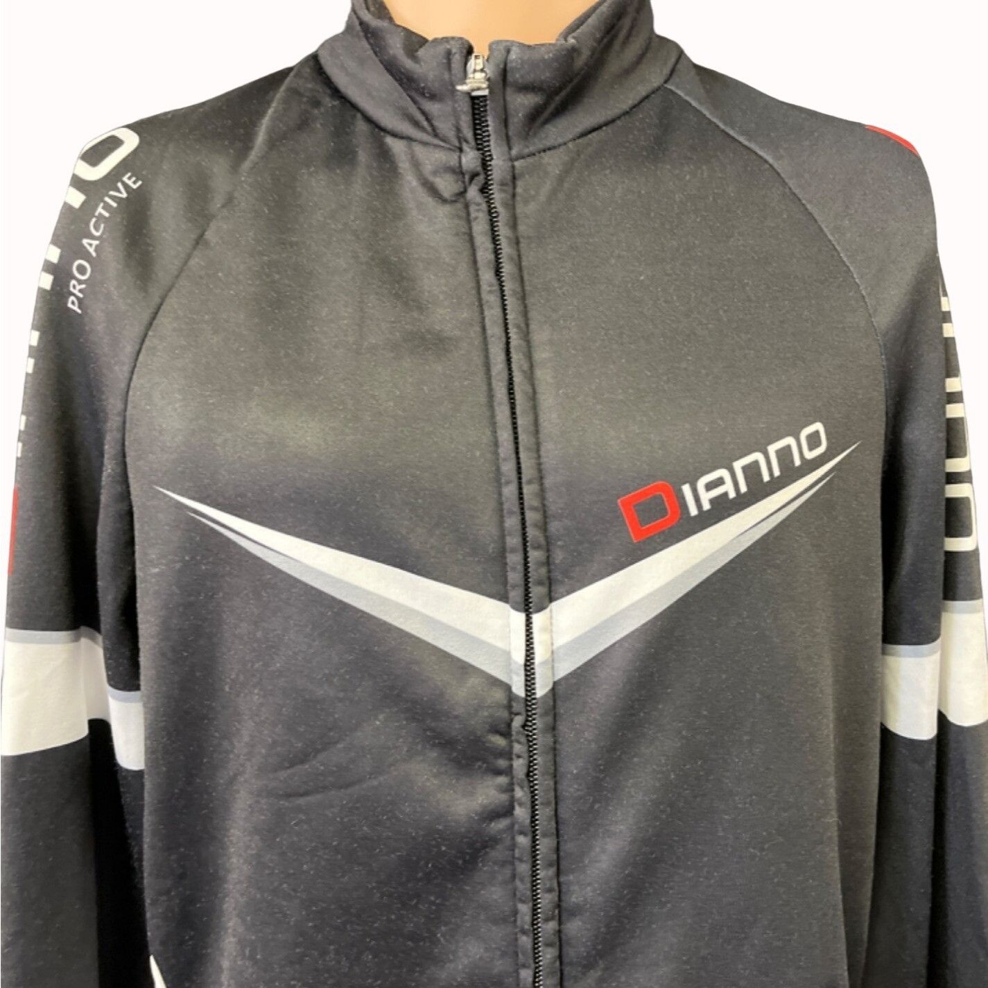 Other Dianno Pro Active Men's Black Cycling Sweater/Full Zipper Up Size US XXL / EU 58 / 5 - 3 Thumbnail