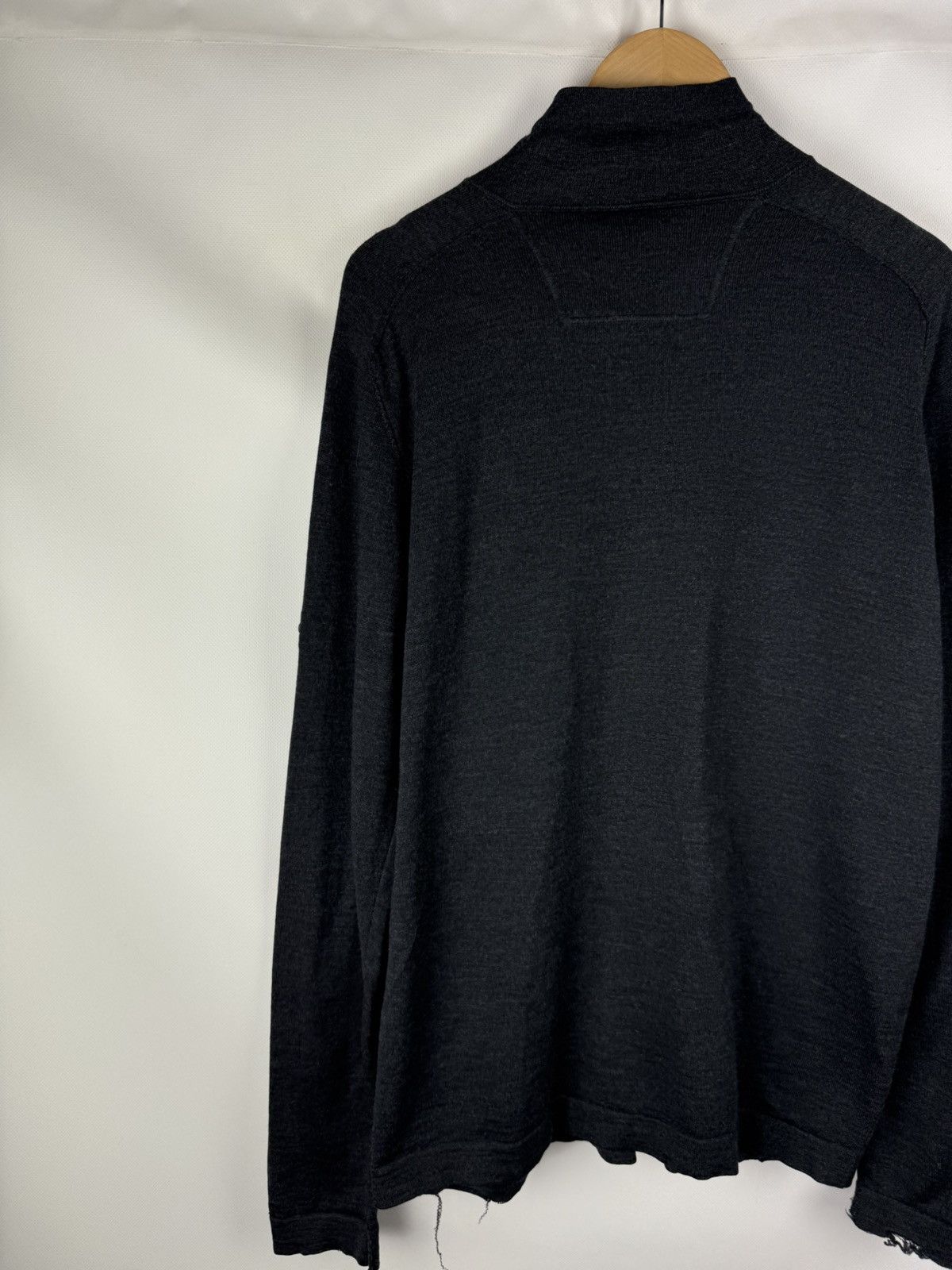 Stone Island Stone Island Men’s Distressed Full Zip Wool Sweater Size US XL / EU 56 / 4 - 15 Thumbnail