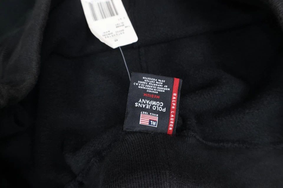 Ralph Lauren × Vintage Deadstock Vintage Ralph Lauren Wide Leg Sweatpants Black USA Size US 34 / EU 50 - 9 Thumbnail