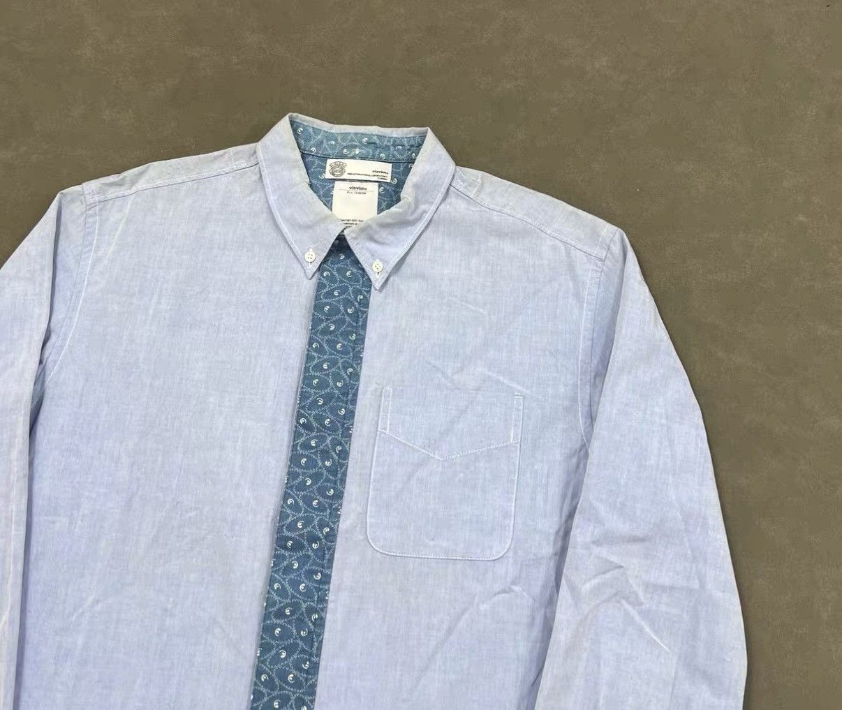 Visvim Visvim 13AW Cravat Shirt Indigo Pizi (Giza) J16 Size US XS / EU 42 / 0 - 4 Thumbnail