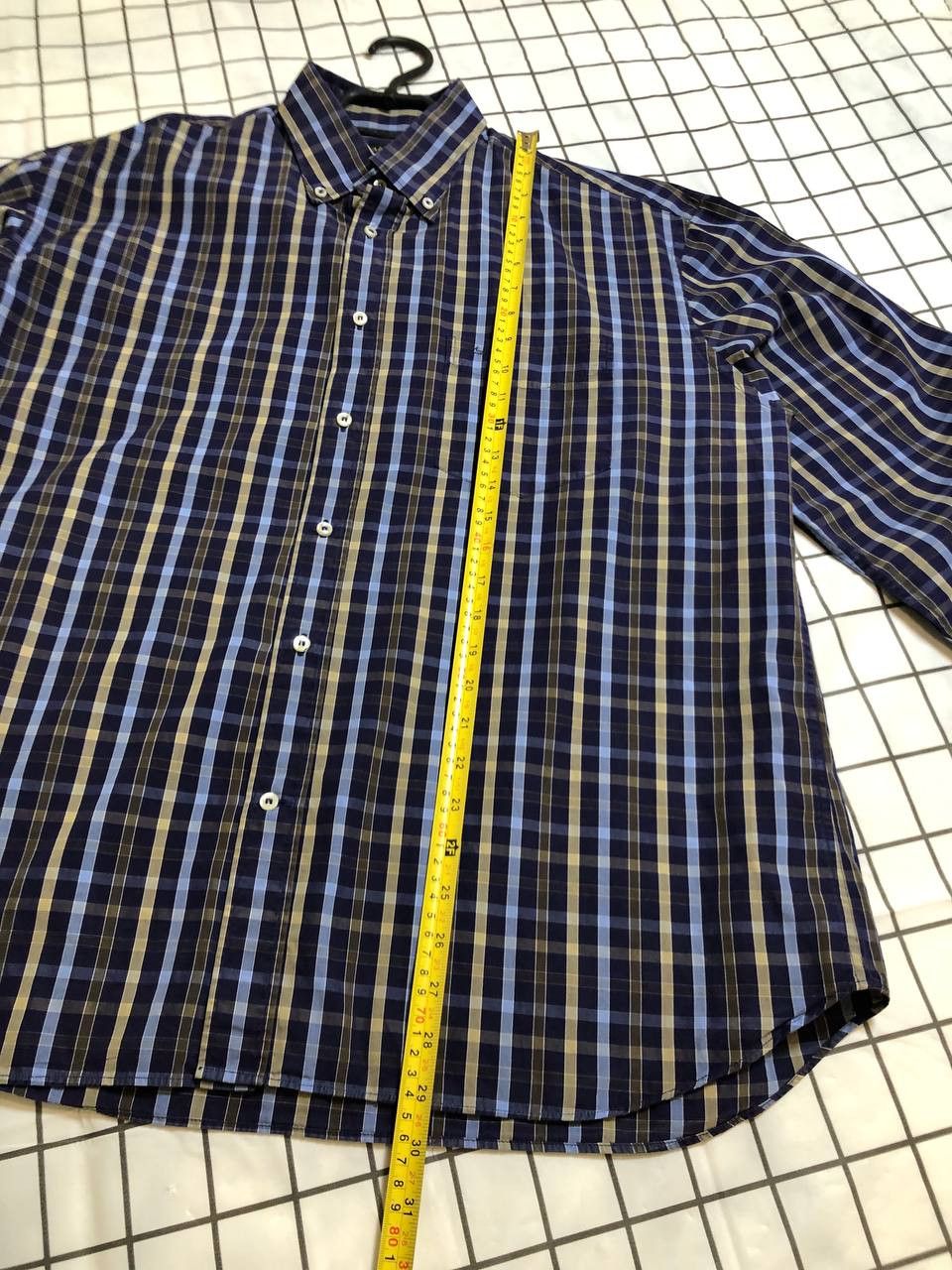 Paul & Shark Paul & Shark Yachting Gold Blue Check Long Sleeve Shirt Size US L / EU 52-54 / 3 - 3 Thumbnail
