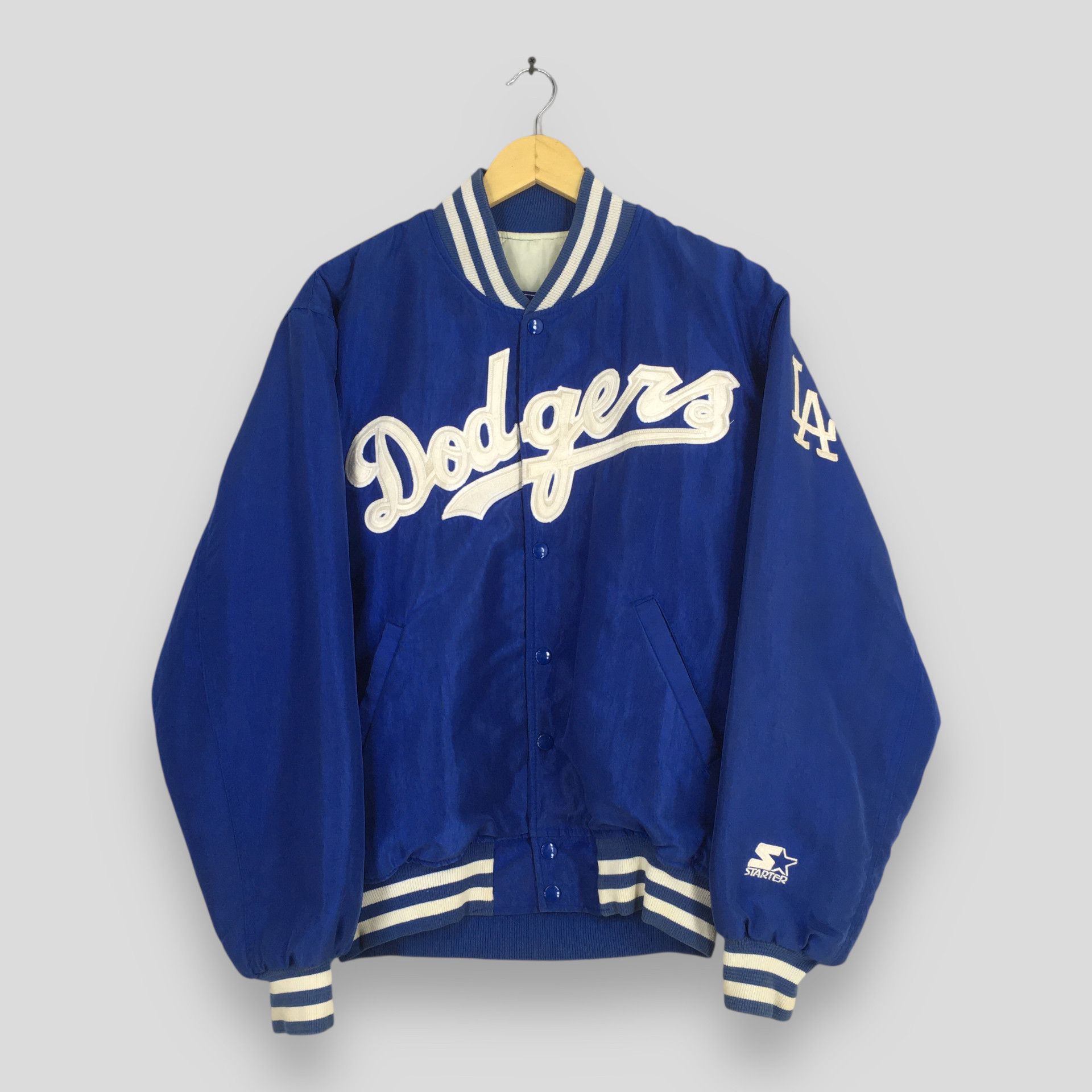 MLB Vintage 90s LA Dodgers MLB Stadium Varsity Blue Jacket M Size US M / EU 48-50 / 2 - 1 Thumbnail
