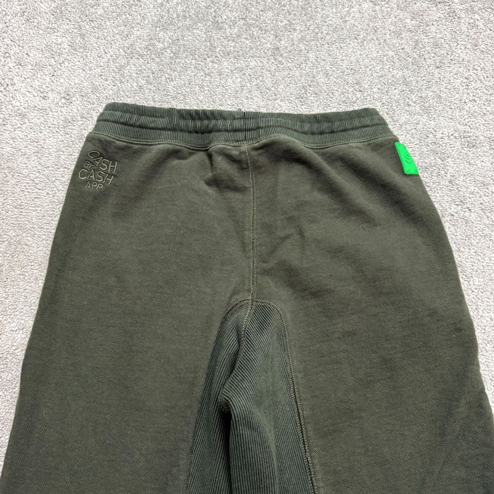Vintage Cash App Jogger Sweatpants Mens Medium Green Casual Lounge Everyday Size US 31 - 5 Thumbnail
