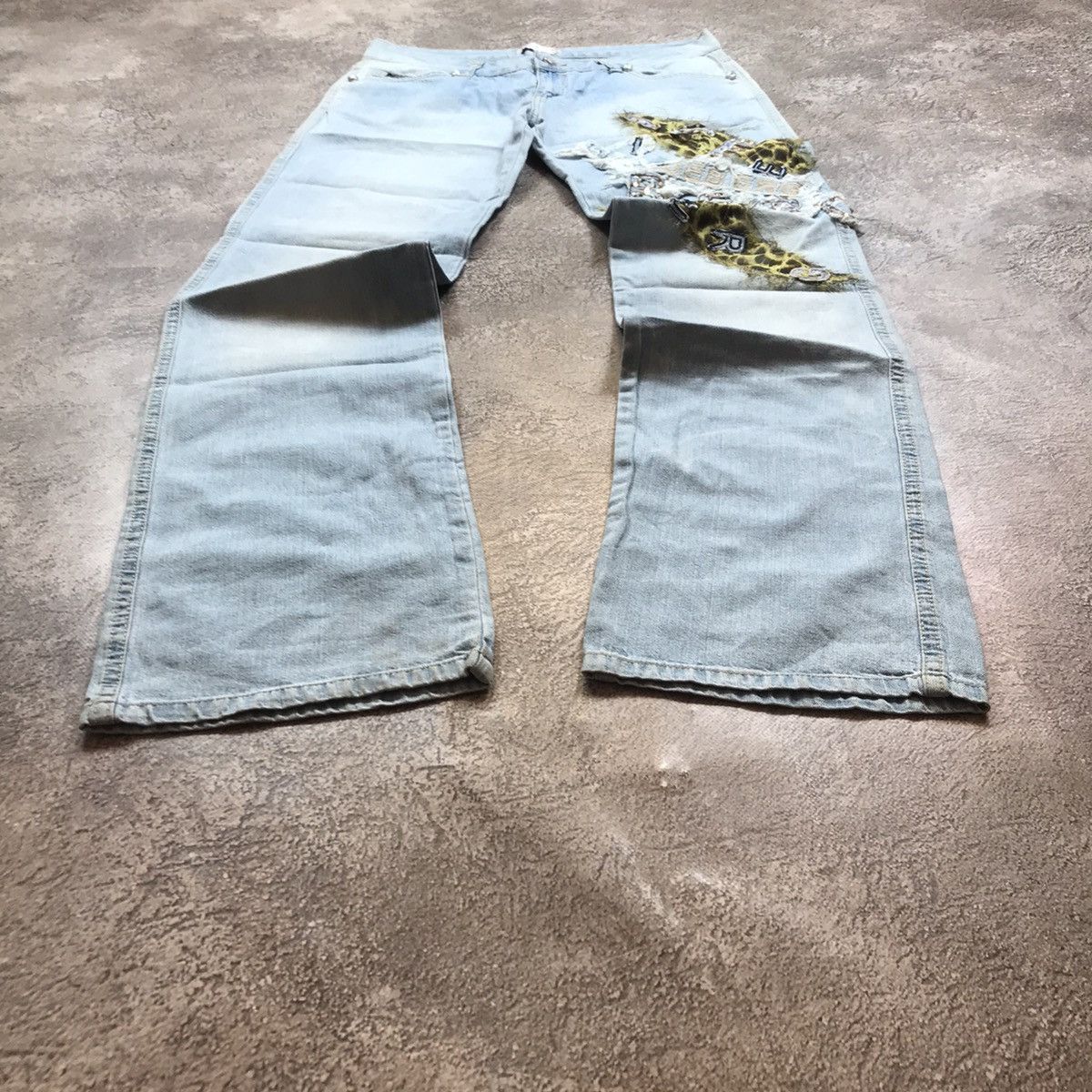 Vintage Vintage Iceberg Distressed Baggy Jeans Japanese 90s Grunge 3 Size 31" - 1 Thumbnail